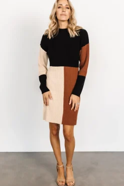 Hot Baltic Born Easton Sweater Dress | Black Multi BlackMulti