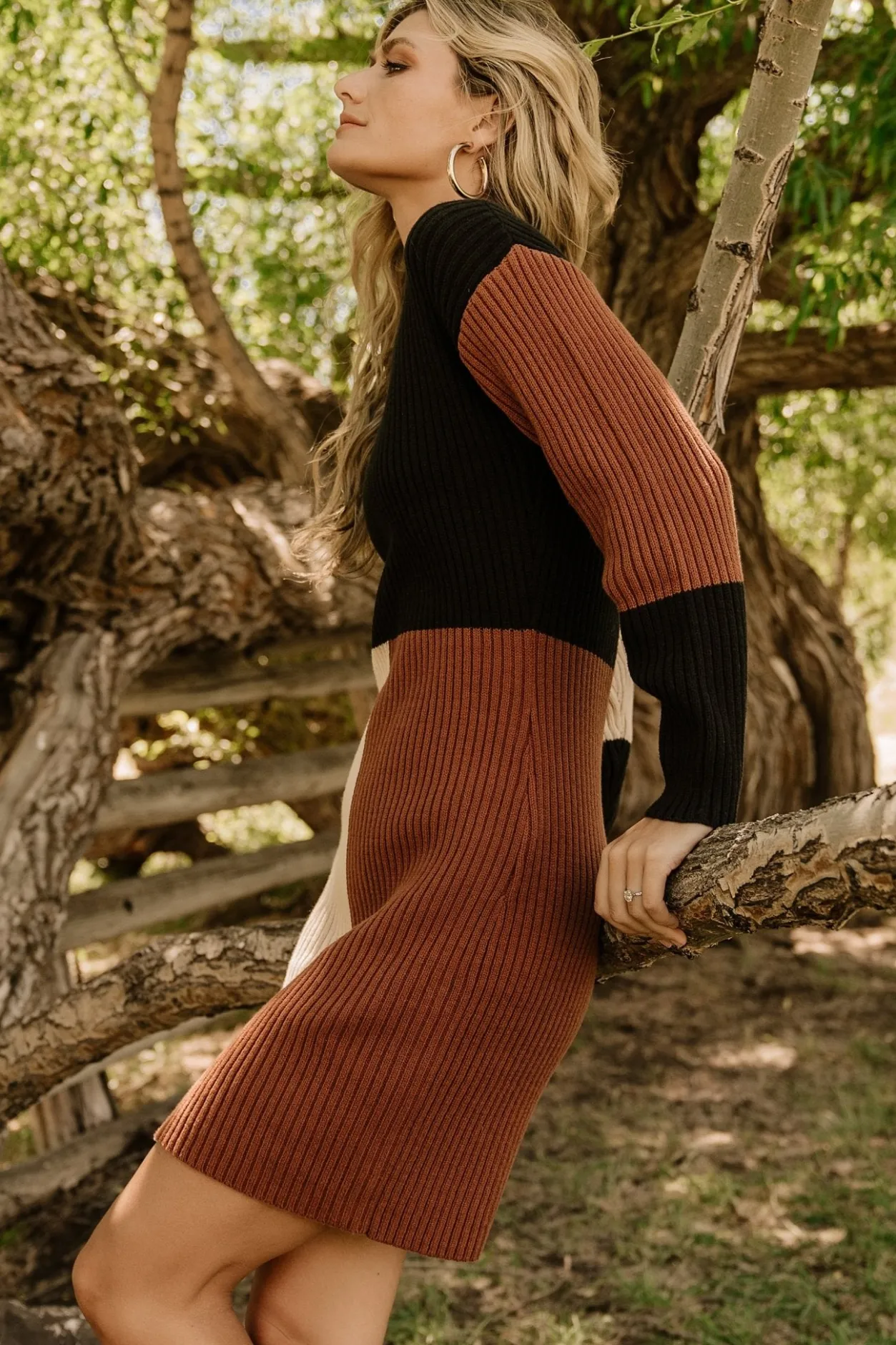 Hot Baltic Born Easton Sweater Dress | Black Multi BlackMulti