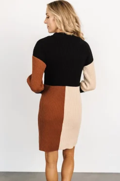 Hot Baltic Born Easton Sweater Dress | Black Multi BlackMulti