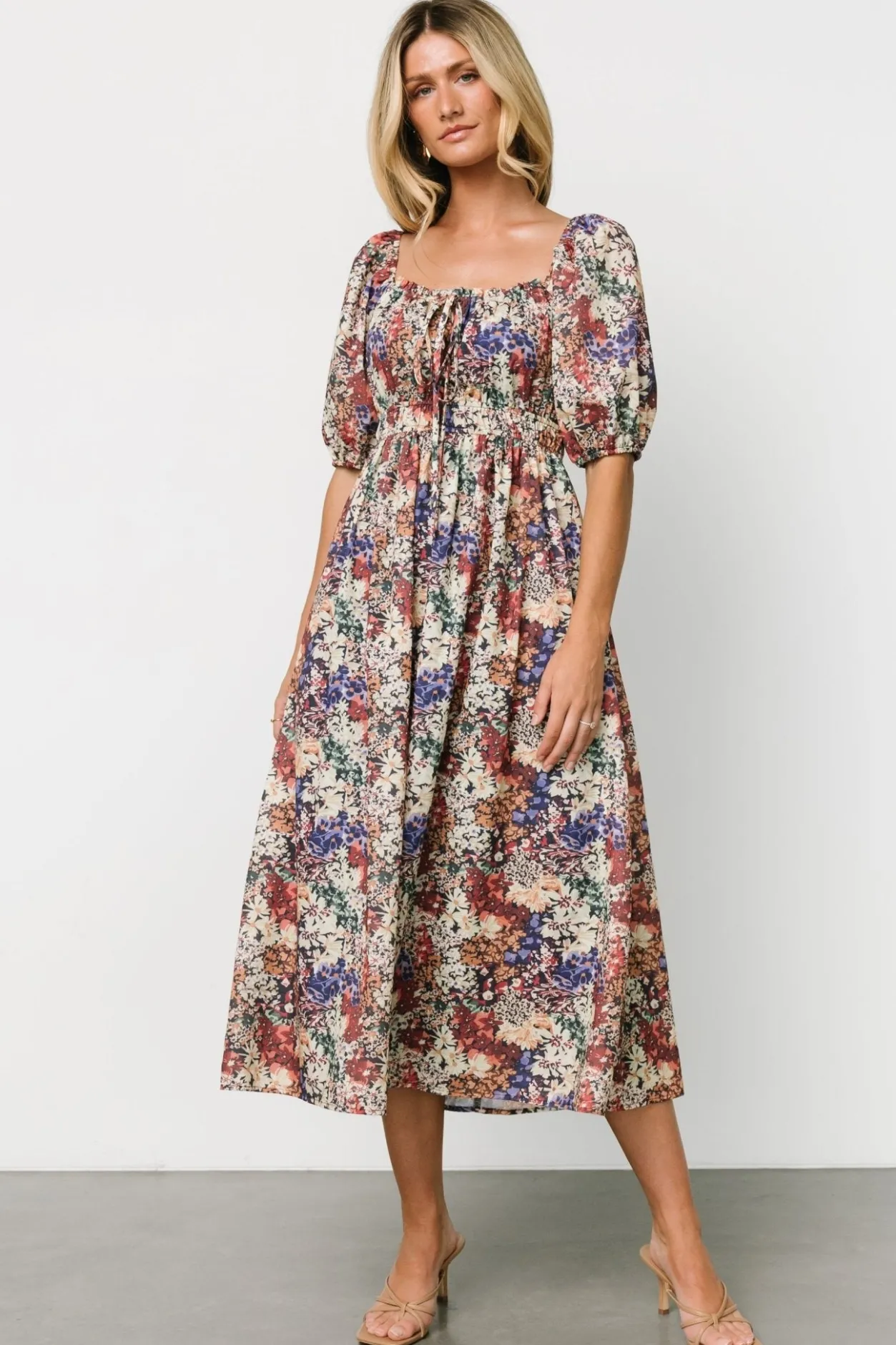 Outlet Baltic Born Eden Midi Dress | Black Multi Print BlackMultiPrint