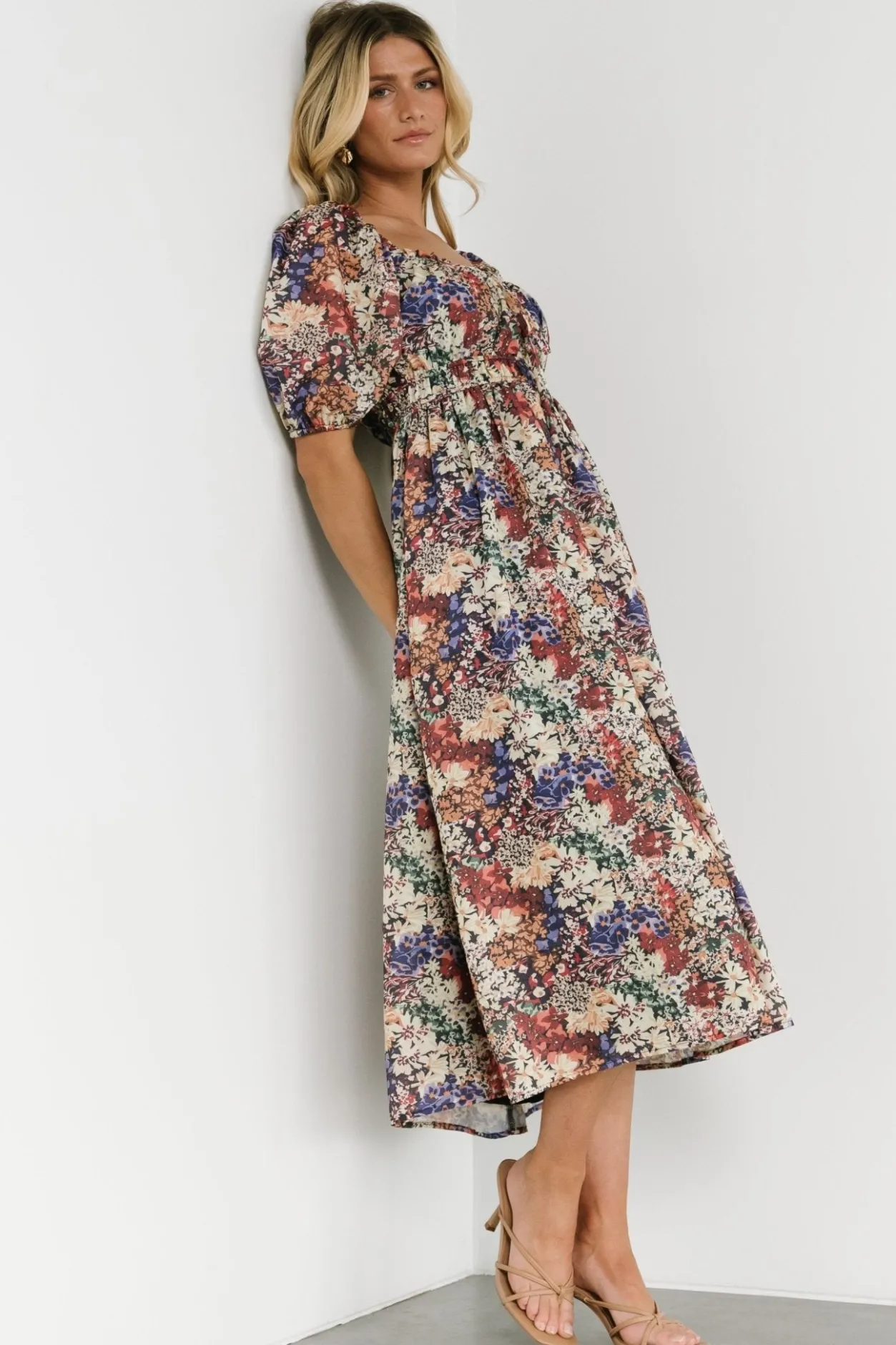 Outlet Baltic Born Eden Midi Dress | Black Multi Print BlackMultiPrint