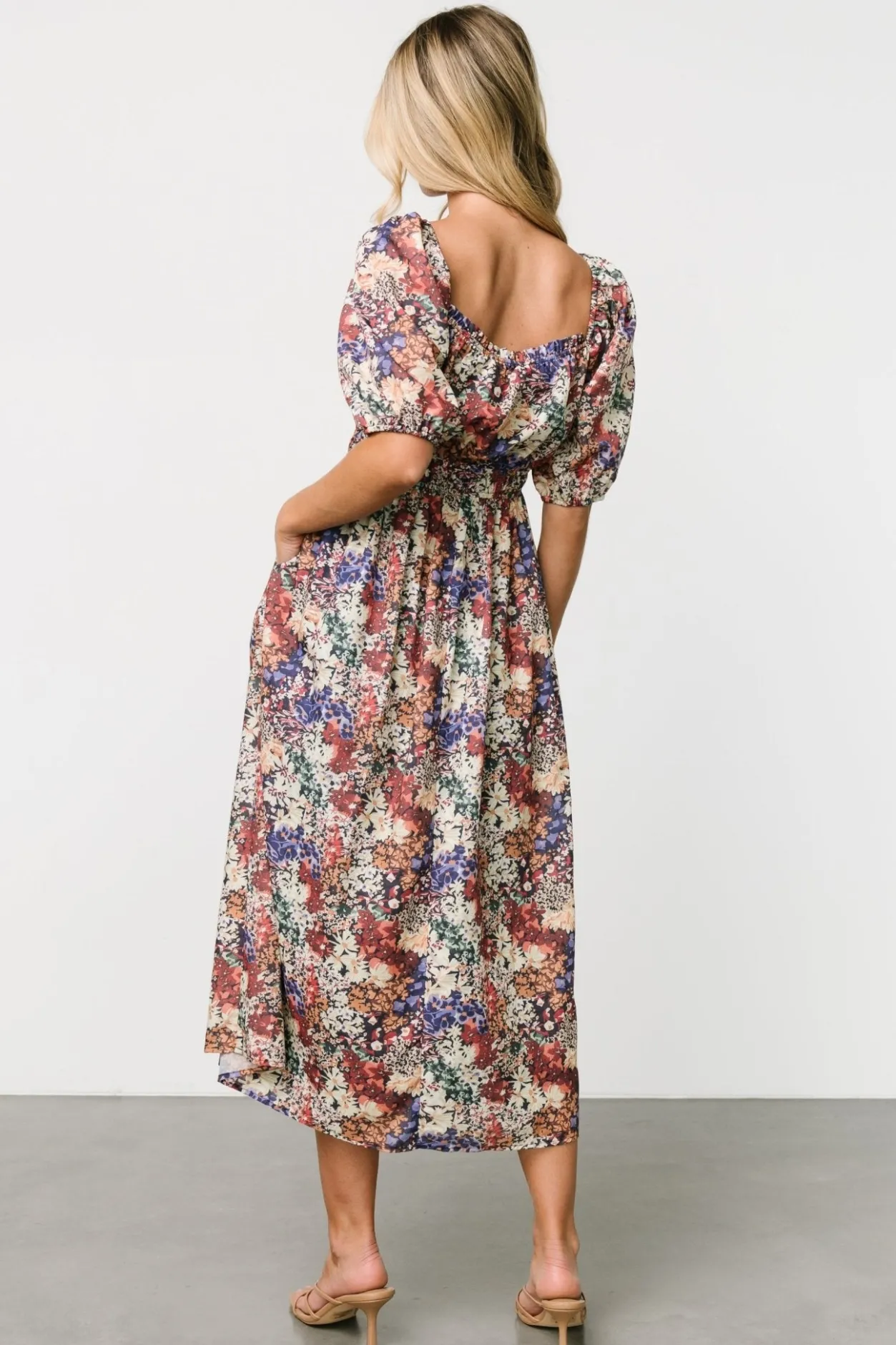 Outlet Baltic Born Eden Midi Dress | Black Multi Print BlackMultiPrint