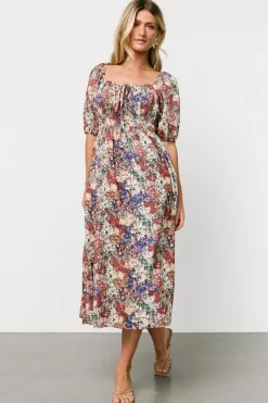 Outlet Baltic Born Eden Midi Dress | Black Multi Print BlackMultiPrint