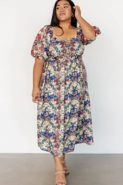 Outlet Baltic Born Eden Midi Dress | Black Multi Print BlackMultiPrint