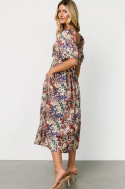 Outlet Baltic Born Eden Midi Dress | Black Multi Print BlackMultiPrint