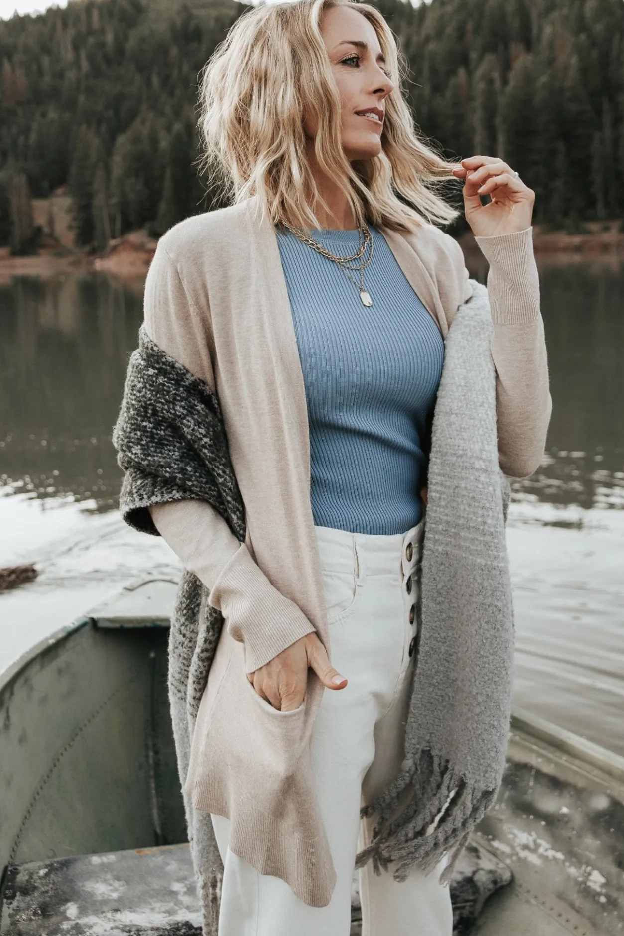 Outlet Baltic Born Edison Cardigan | Oatmeal