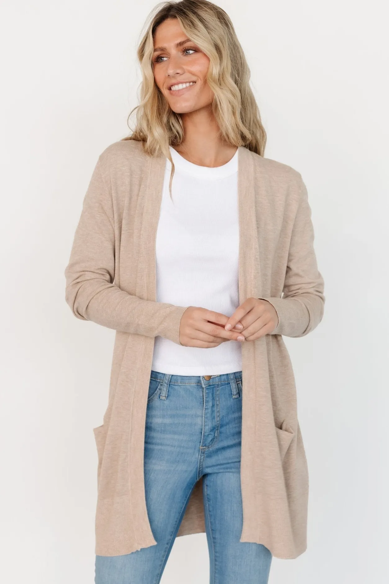 Outlet Baltic Born Edison Cardigan | Oatmeal