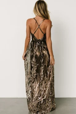 Hot Baltic Born Eirena Sparkle Gown | Bronze + Gold Bronze+Gold