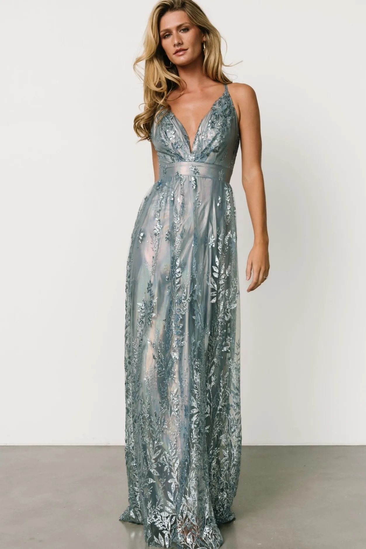 New Baltic Born Eirena Sparkle Gown | Light Blue LightBlue