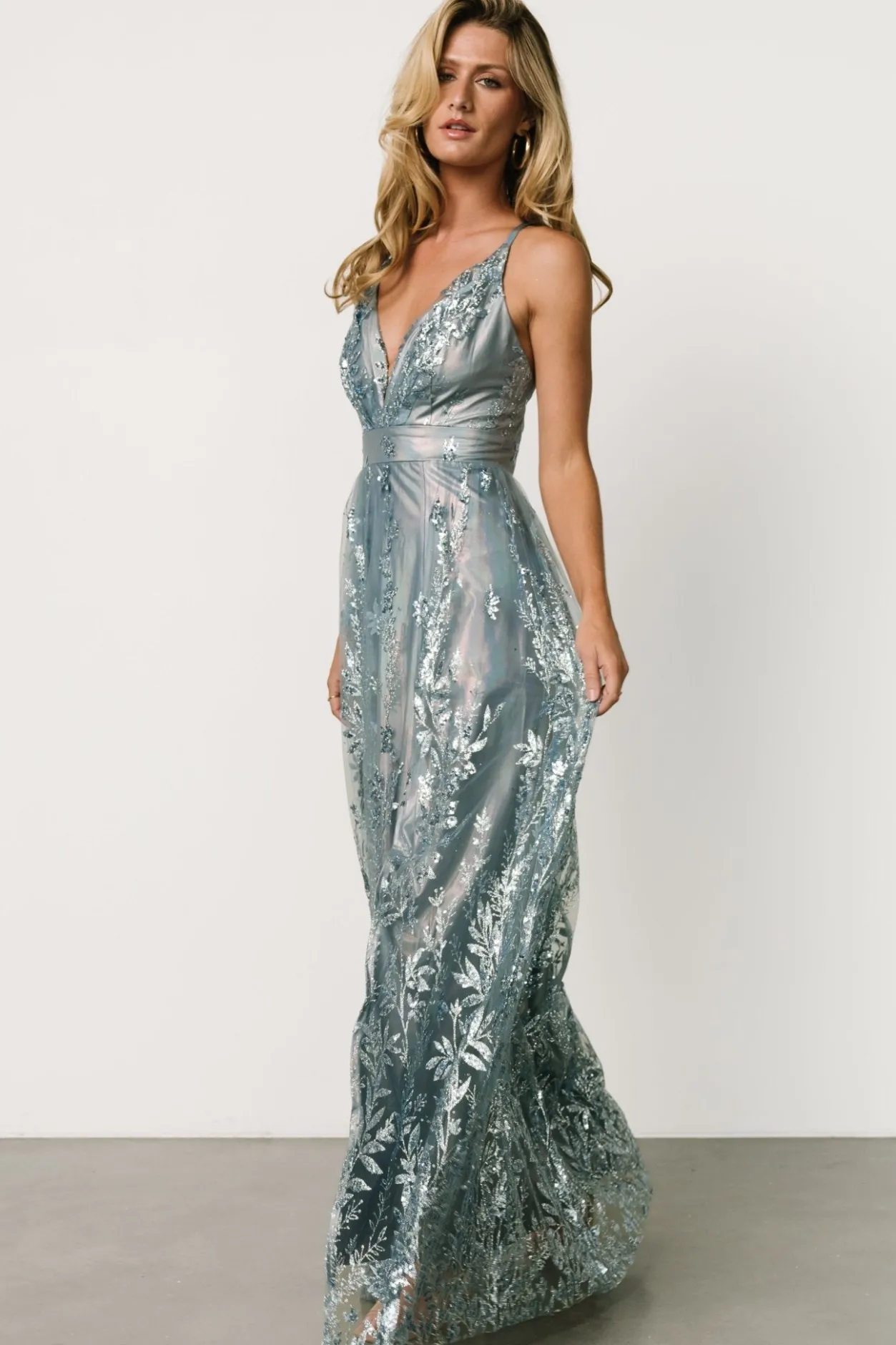 New Baltic Born Eirena Sparkle Gown | Light Blue LightBlue