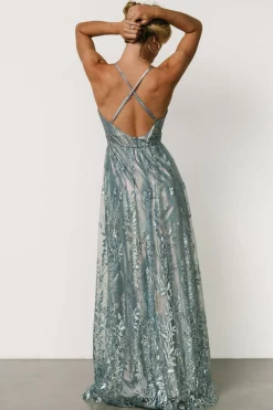 New Baltic Born Eirena Sparkle Gown | Light Blue LightBlue