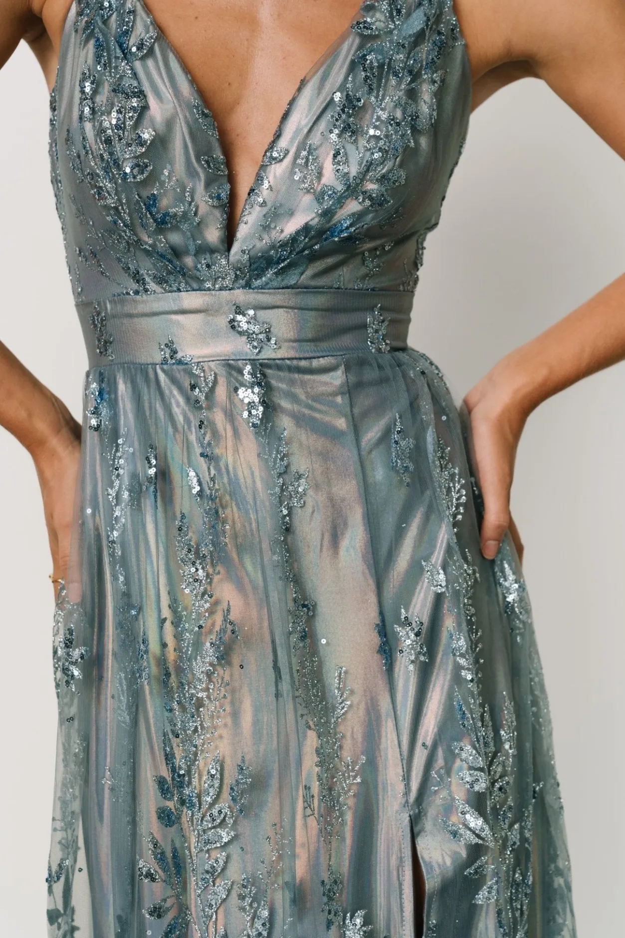 New Baltic Born Eirena Sparkle Gown | Light Blue LightBlue