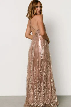 Outlet Baltic Born Eirena Sparkle Gown | Rose + Gold Rose+Gold