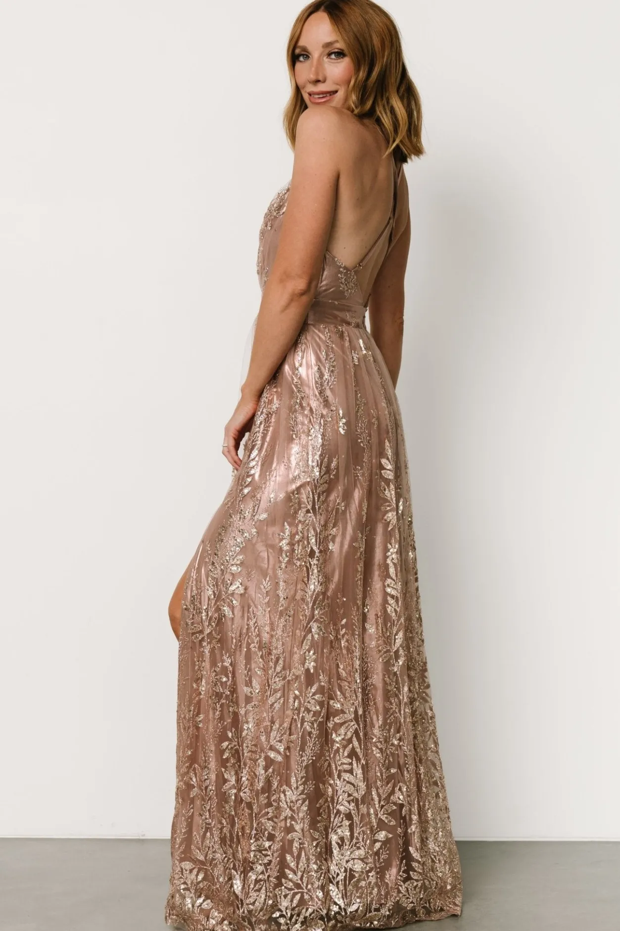 Outlet Baltic Born Eirena Sparkle Gown | Rose + Gold Rose+Gold