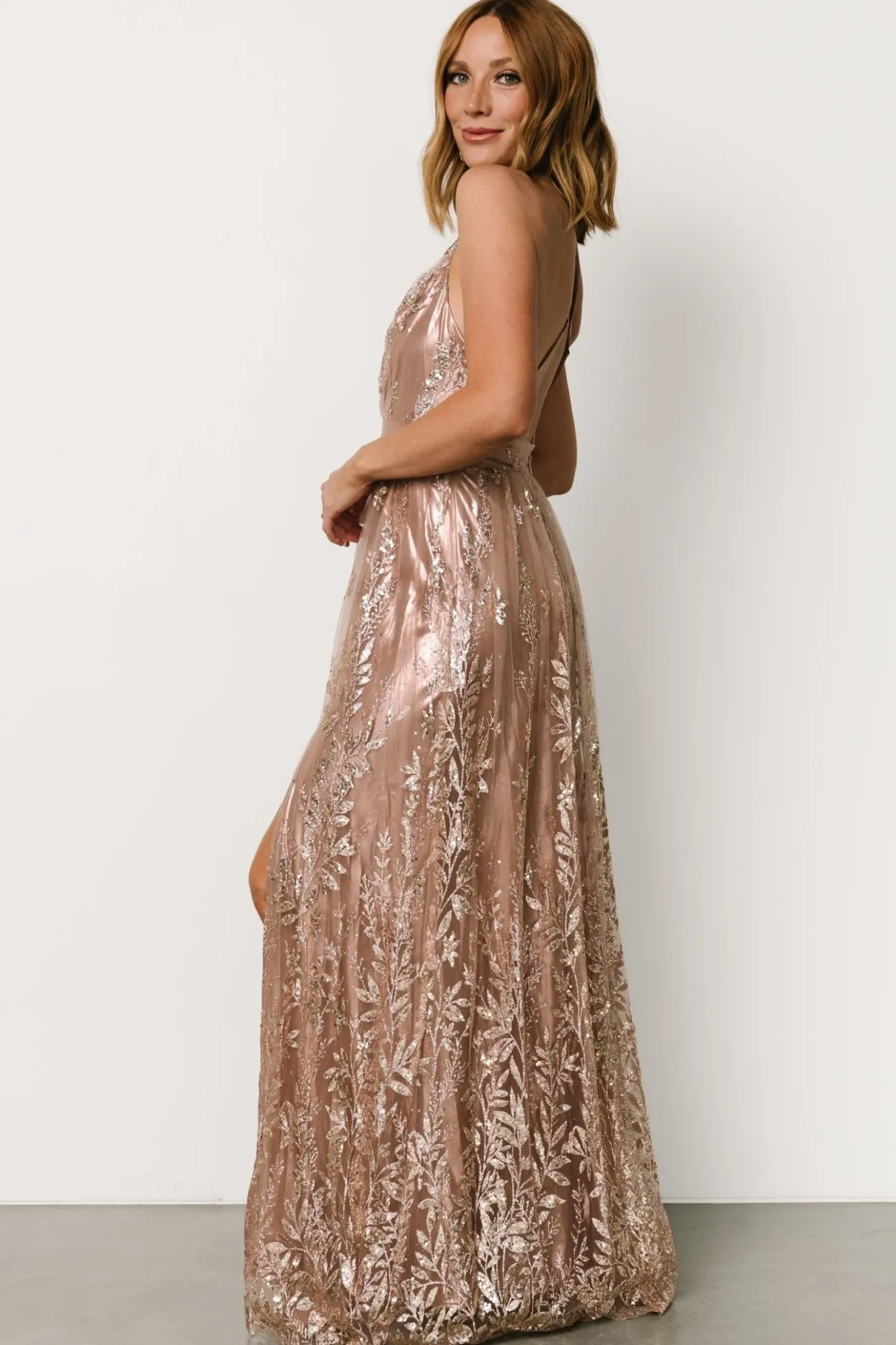 Outlet Baltic Born Eirena Sparkle Gown | Rose + Gold Rose+Gold