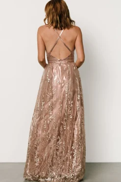 Outlet Baltic Born Eirena Sparkle Gown | Rose + Gold Rose+Gold