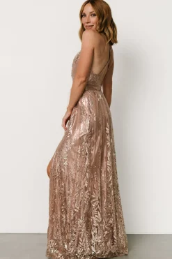 Outlet Baltic Born Eirena Sparkle Gown | Rose + Gold Rose+Gold