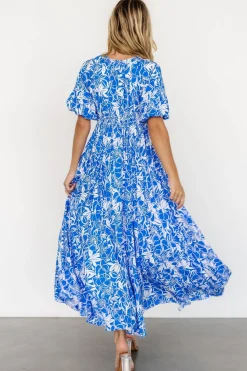 Outlet Baltic Born Elaine Maxi Dress | Blue + White Blue+White