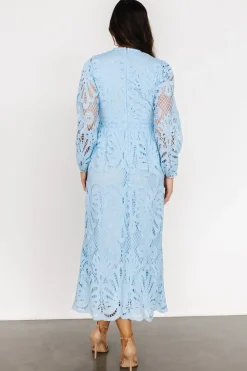 Hot Baltic Born Eldora Lace Midi Dress | Light Blue LightBlue