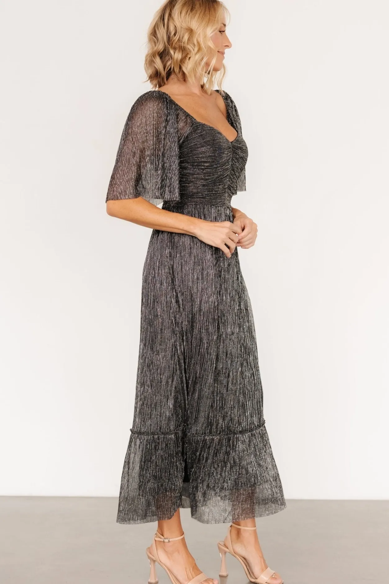 New Baltic Born Elea Shimmer Dress | Black