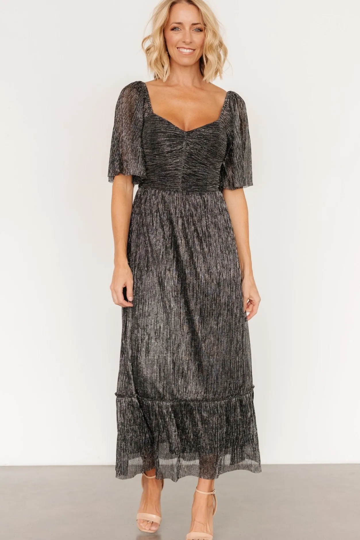 New Baltic Born Elea Shimmer Dress | Black