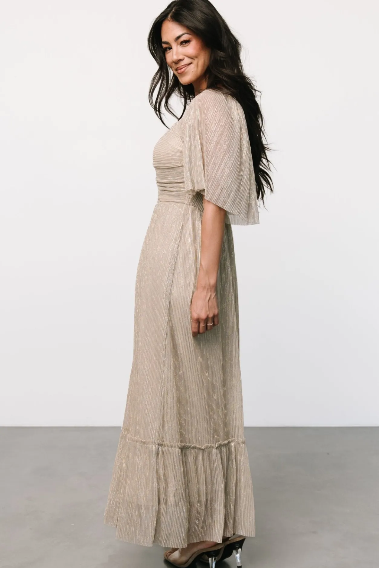Outlet Baltic Born Elea Shimmer Dress | Champagne