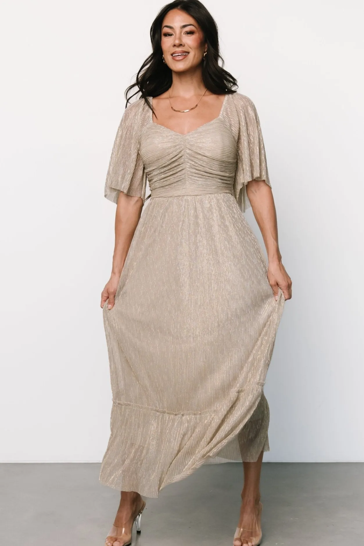 Outlet Baltic Born Elea Shimmer Dress | Champagne