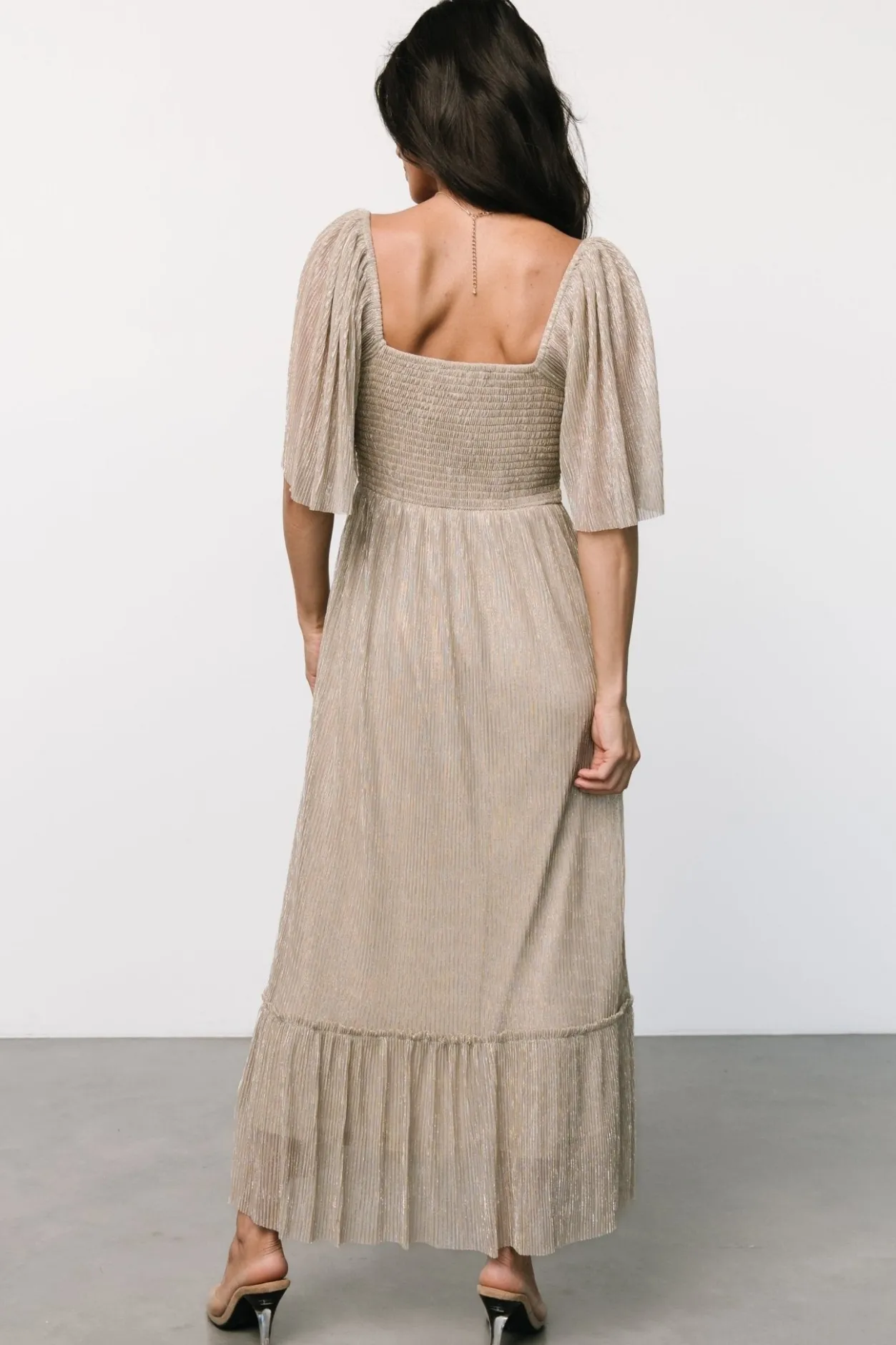Outlet Baltic Born Elea Shimmer Dress | Champagne