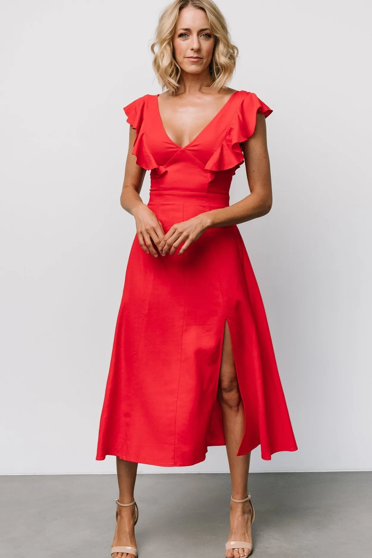 Online Baltic Born Elena Midi Dress | Red