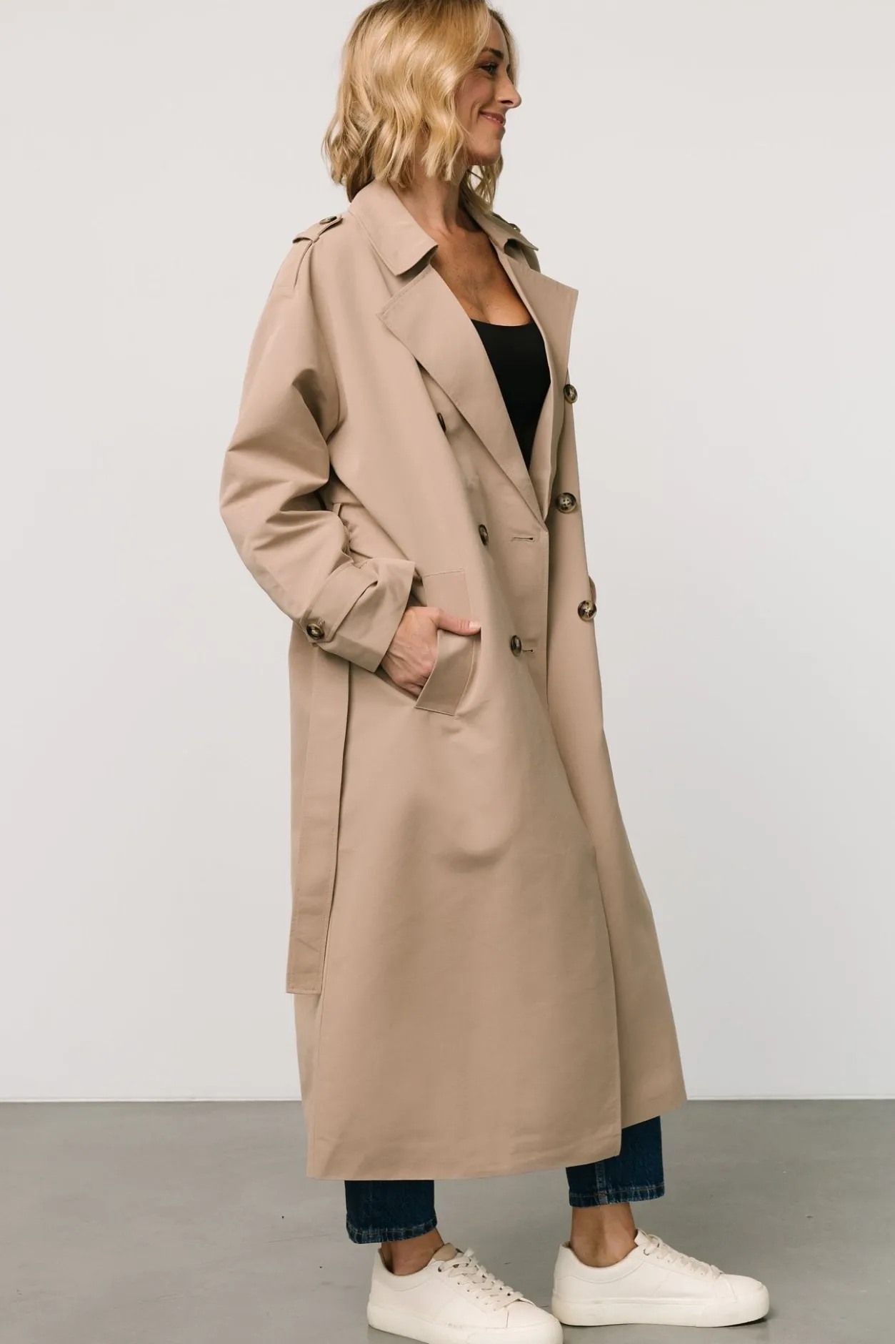 Discount Baltic Born Elias Trench Coat | Beige