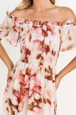Outlet Baltic Born Elina Maxi Dress | Mauve Multi Floral MauveMultiFloral