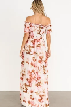 Outlet Baltic Born Elina Maxi Dress | Mauve Multi Floral MauveMultiFloral