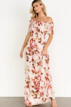 Outlet Baltic Born Elina Maxi Dress | Mauve Multi Floral MauveMultiFloral