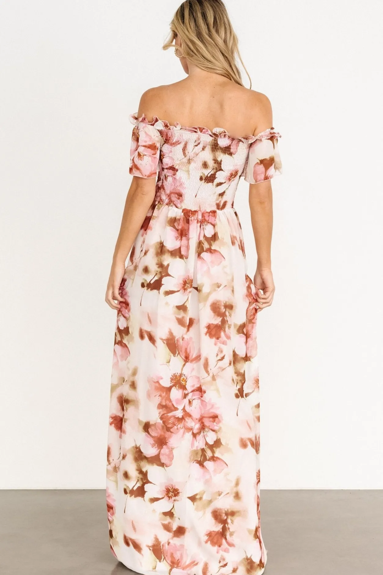 Outlet Baltic Born Elina Maxi Dress | Mauve Multi Floral MauveMultiFloral