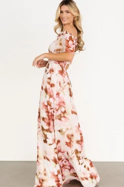 Outlet Baltic Born Elina Maxi Dress | Mauve Multi Floral MauveMultiFloral
