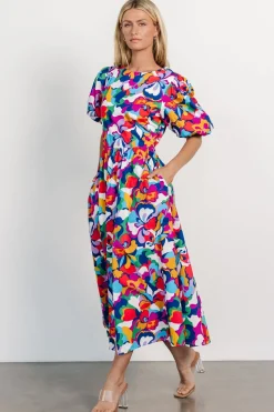New Baltic Born Elisa Open Back Dress | Multi Print MultiPrint