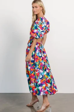 New Baltic Born Elisa Open Back Dress | Multi Print MultiPrint