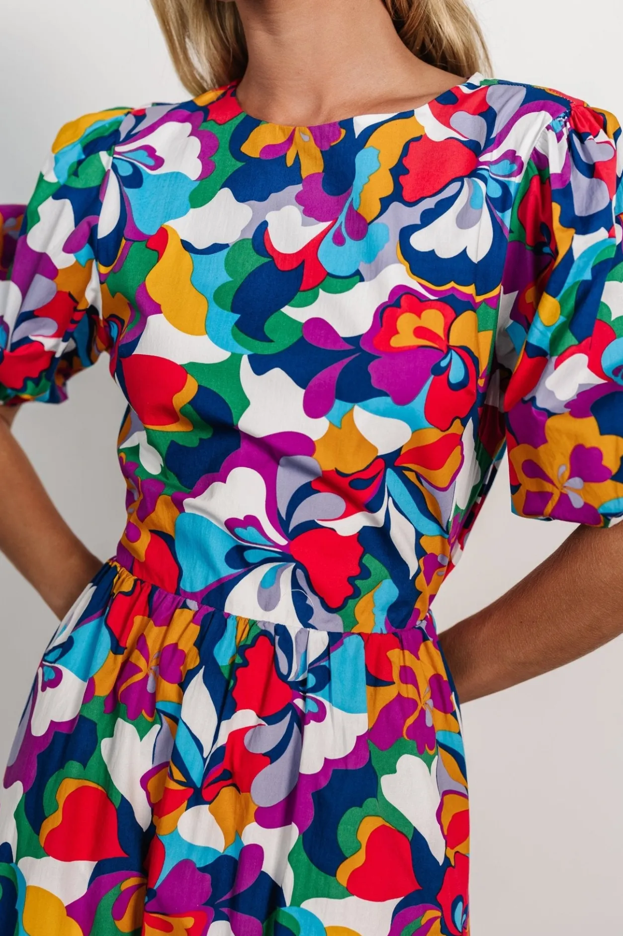 New Baltic Born Elisa Open Back Dress | Multi Print MultiPrint