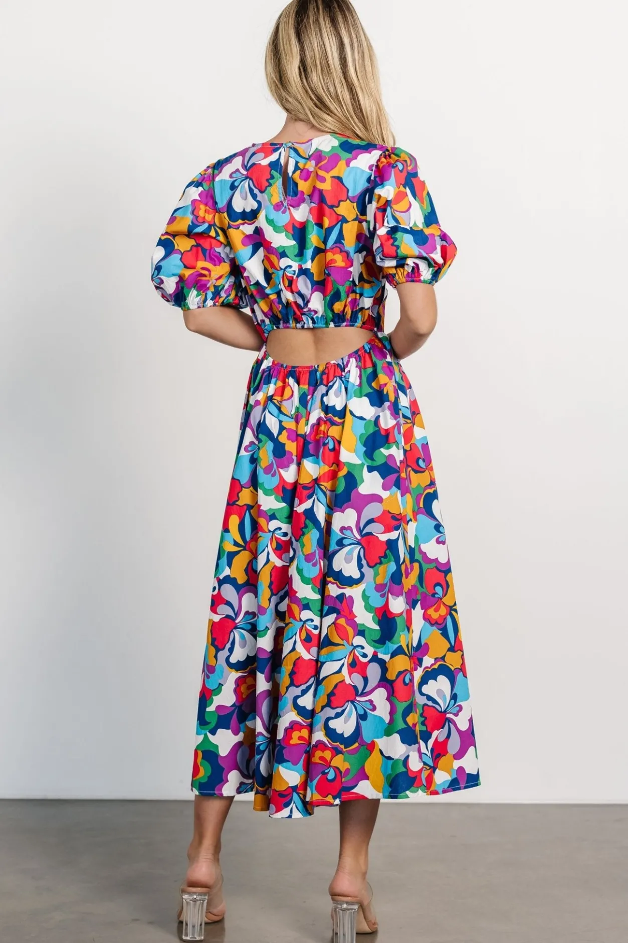 New Baltic Born Elisa Open Back Dress | Multi Print MultiPrint