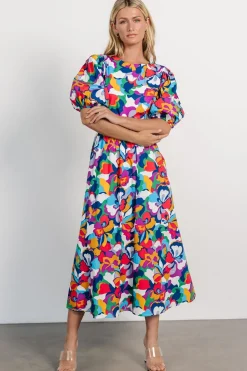 New Baltic Born Elisa Open Back Dress | Multi Print MultiPrint