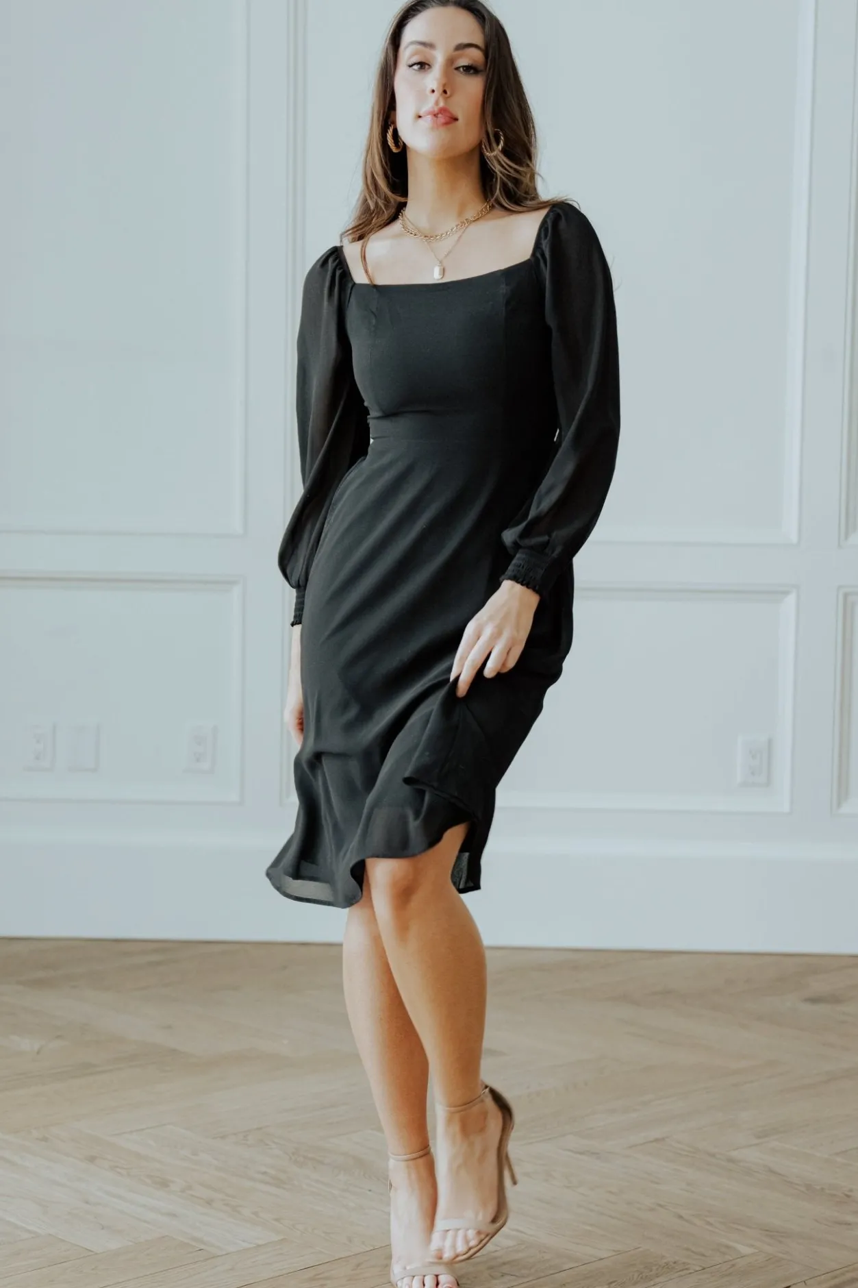 New Baltic Born Elise Short Dress | Black