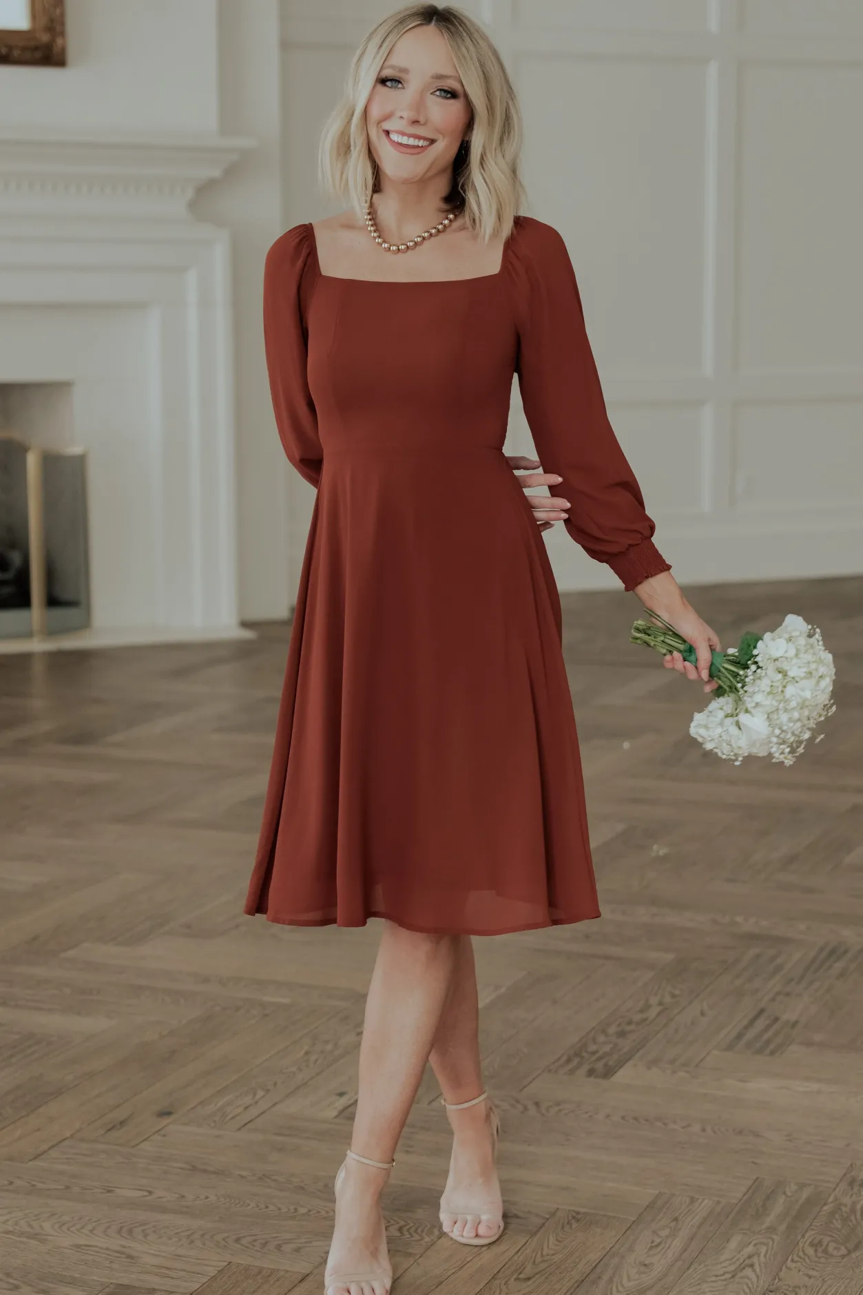 Online Baltic Born Elise Short Dress | Cinnamon
