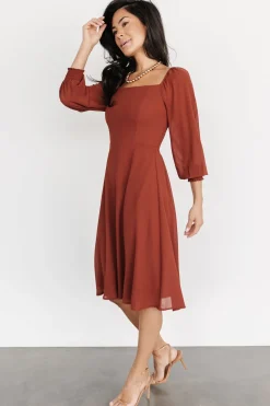 Online Baltic Born Elise Short Dress | Cinnamon