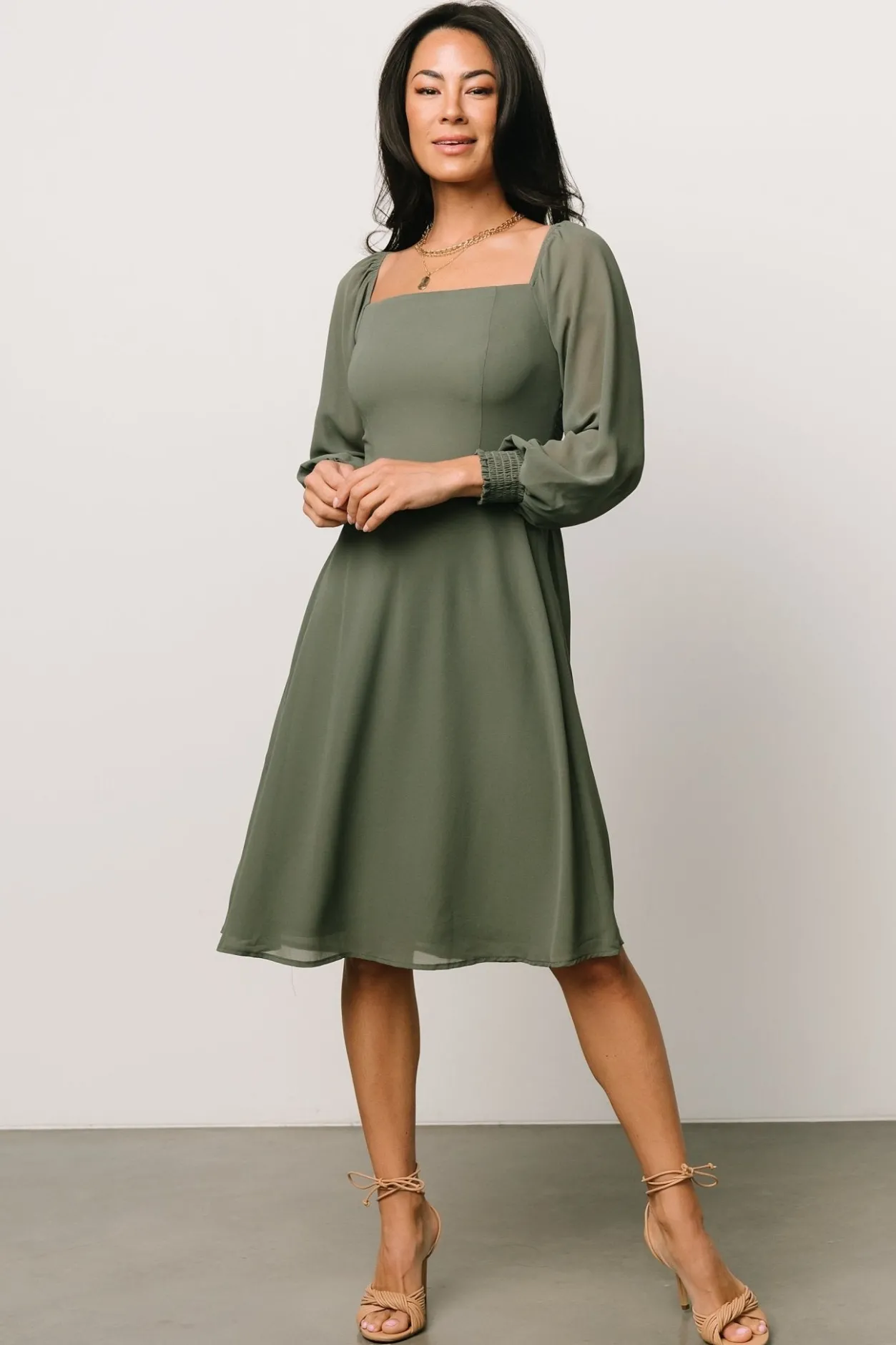 Fashion Baltic Born Elise Short Dress | Dark Sage DarkSage