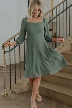 Fashion Baltic Born Elise Short Dress | Dark Sage DarkSage