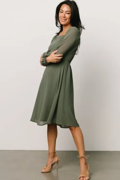 Fashion Baltic Born Elise Short Dress | Dark Sage DarkSage