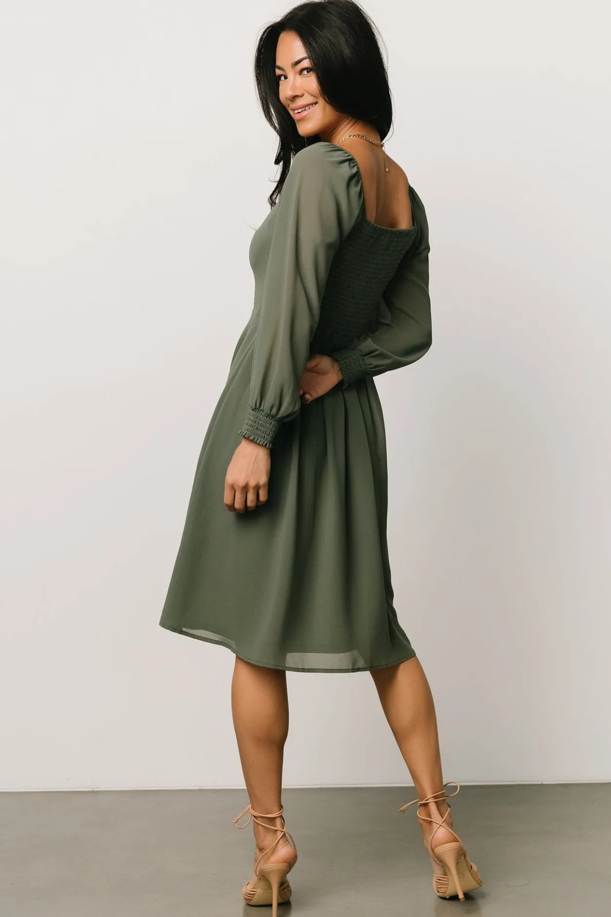 Fashion Baltic Born Elise Short Dress | Dark Sage DarkSage