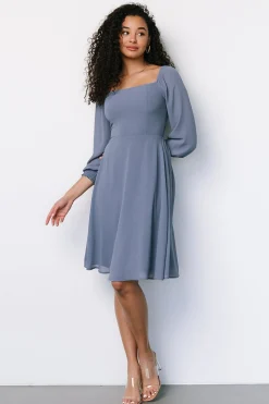 New Baltic Born Elise Short Dress | Whisper Blue WhisperBlue