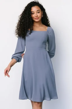 New Baltic Born Elise Short Dress | Whisper Blue WhisperBlue