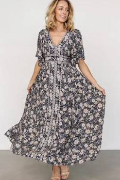 Clearance Baltic Born Elissa Maxi Dress | Midnight Floral MidnightFloral